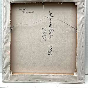 Green Terrain by Michael Rich  Image: Green Terrain, 2026, oil on canvas, 26 x 24 in