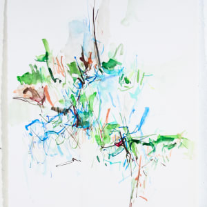Hillside Olives by Michael Rich  Image: Hillside Olives, 2023, watercolor on paper, 30 x 22 in