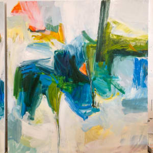 Flowers from the Sea II by Michael Rich  Image: Flowers from the Sea II, 2021, oil on canvas, 68 x 62 in - Studio View