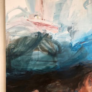 Fjord by Michael Rich  Image: Fjord, 2021, oil on canvas, 52 x 65 in - Detail 2
