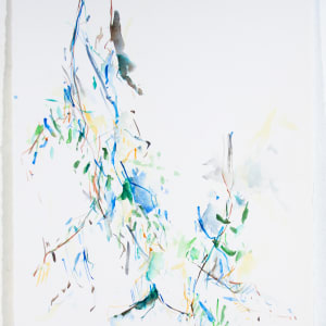 Olive, Hanging Branch by Michael Rich  Image: Olive, Hanging Branch, 2023, watercolor on paper, 30-22 in