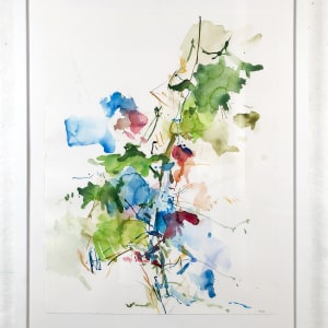 Orquevaux Trees III by Michael Rich  Image: Orquevaux Trees III, 2021, watercolor on paper, 30 x 22 in - Framed
