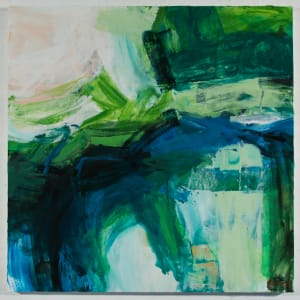Under the Locust Tree by Michael Rich  Image: Under the Locust Tree. 2022, oil on panel, 36 x 36 in - Full