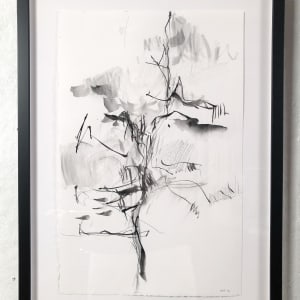 Ziggy's Tree I by Michael Rich  Image: Ziggy's Tree I, 2021, mixed media on paper, 20 x 13 in - Framed