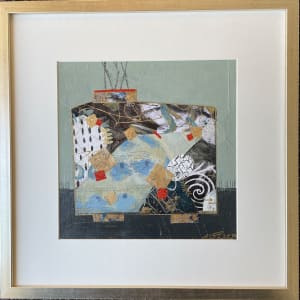 Oriental Glimpses - 449 by Samar Albader  Image: Mixed Media painting, with white Matt Board and Silver Frame.
Framed Size:   48x48cm
Painting size : 30x30cm
Ready to Hang