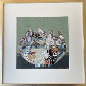 Oriental Glimbses 450 by Samar Albader  Image: Mixed Media painting, with white Matt Board and Silver Frame.
Framed Size:   48x48cm
Painting size : 30x30cm
Ready to Hang