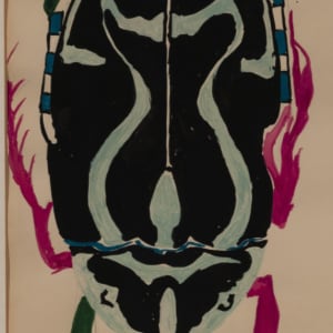 Untitled (Two beetles) (1960) by Nancy Graves 