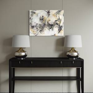 Long Note Stacato (diptych) by Valerie Corvin 