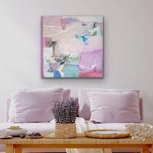 Rocky Watery Edge (Pushing Through) by Valerie Corvin 