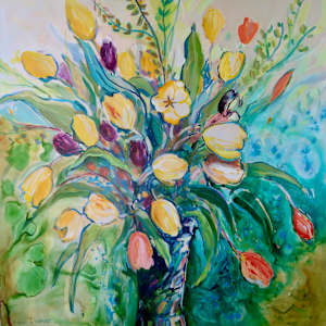 Yellow Tulips by Flora Doehler 