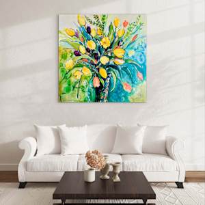 Yellow Tulips by Flora Doehler 