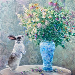 Looking for that four leaf clover by Crystal Beshara Fine Artist, Image 1.