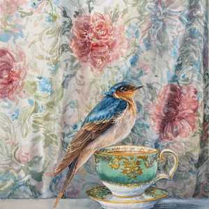 Respite _watercolour framed by Crystal Beshara 