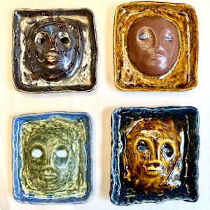 face - mottled green by Kelly Witmer 