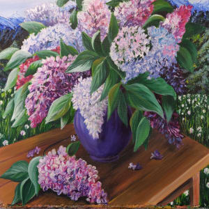 Lilacs by Lyuda Morhun 
