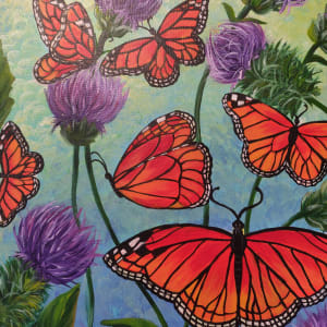 Butterfly garden by Lyuda Morhun