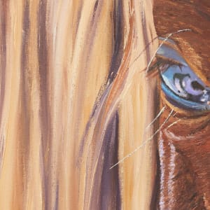 Shadowed Horse  Image: Shadowed Horse Painting Close Up