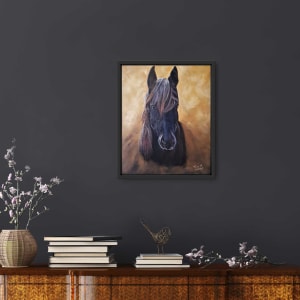 Friesian Spirit  Image: Friesian Spirit Horse Painting Room Display