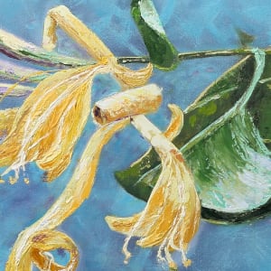 Honeysuckle Scent  Image: Honeysuckle Scent painting Close-up