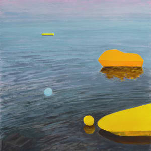 Foggy Morning, Yellow Floats by Brooke Lanier