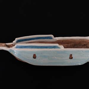 Large Schooner With Bulwarks by Brooke Lanier 
