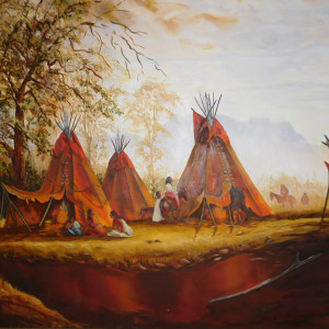 Indian Camp by Ann Mance