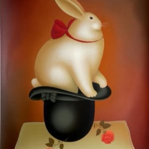 Rabbit in Hat by Igor Galanin