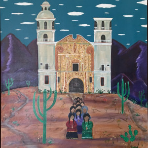 San Xavier Mission by Miguel Flores, Jr.