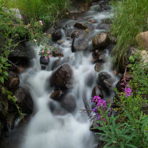 Waterfall in Rocky Mountain National Park, CO by Kent Vincent
