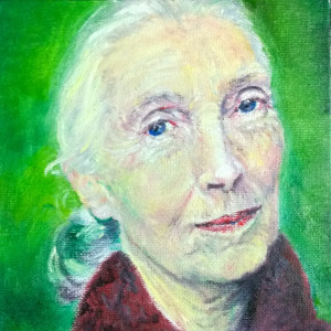 Jane Goodall - Fierce Female Series by Jill Cooper