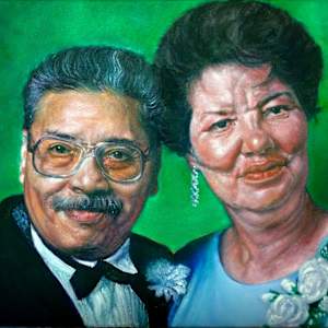 Portrait of Parents Commission by Jill Cooper, Image 1.