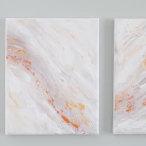 Golden Flow Triptych by Margaret Fronimos 