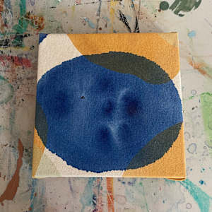 Indigo Yellow Ochre III by Margaret Fronimos 
