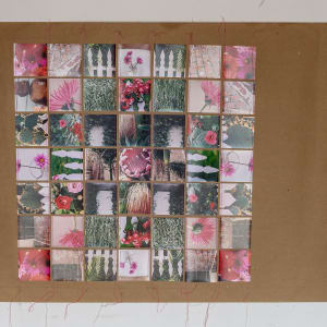 Brown Scroll Kaleidoscope Pink Picket Fences by Suzi Q Varin 
