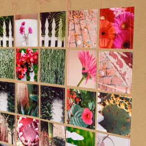 Brown Scroll Kaleidoscope Pink Picket Fences by Suzi Q Varin 