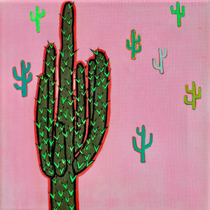 Four Cacti by Stefanie Spivak-Birndorf 