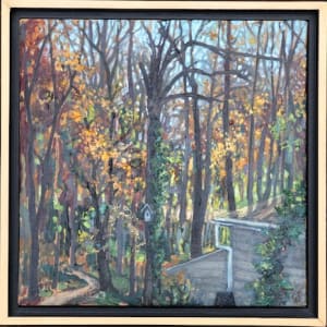 Backyard in Fall  Image: Floater frame