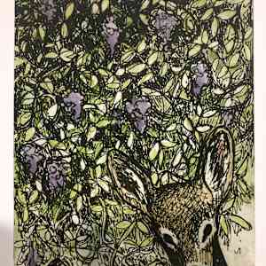 Deer in Wisteria by Emily Eve Weinstein, Image 1.