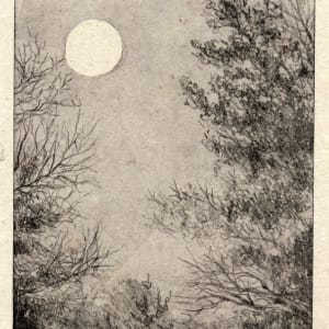 Series of waterless lithography by Emily Eve Weinstein  Image: Late Winter, on handmade paper