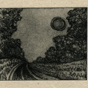 Series of waterless lithography by Emily Eve Weinstein  Image: On the Road, dark version