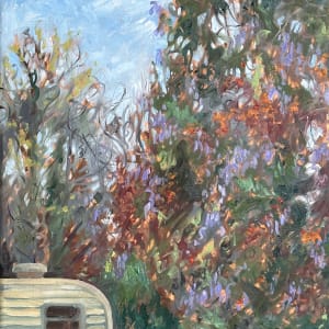 Wisteria Paintings by Emily Eve Weinstein  Image: Home Away From Home, 14"x11", $265