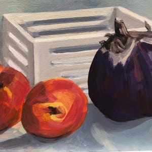 Study-Eggplant and Peaches