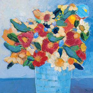 Feathered Floral by Sylvie Bart