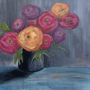 Ranunculus Flowers #3 by Debbie Lamson, Image 1.