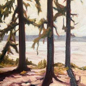 Standing Before The Yellow Sky by Amber Bryans  Image: Detail