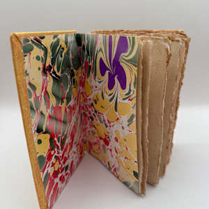 Yellow and Orange Blank Journal by Kelly K. Pontoni 