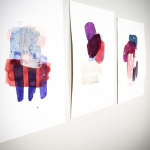 red meets blue I by Simone Christen  Image: with two other pieces of the little series