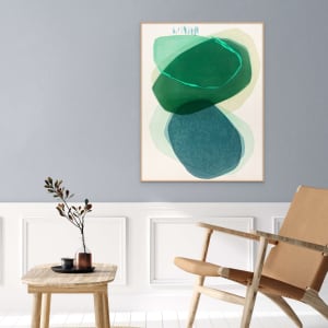enchanting emerald dreamscape I by simone christen  Image: how it could look on the wall