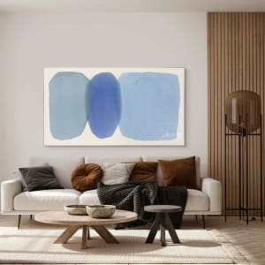 trilogy of blue by simone christen  Image: how it could look on the wall