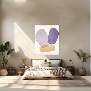 nocturnal violet by Simone Christen  Image: how it could look on the wall